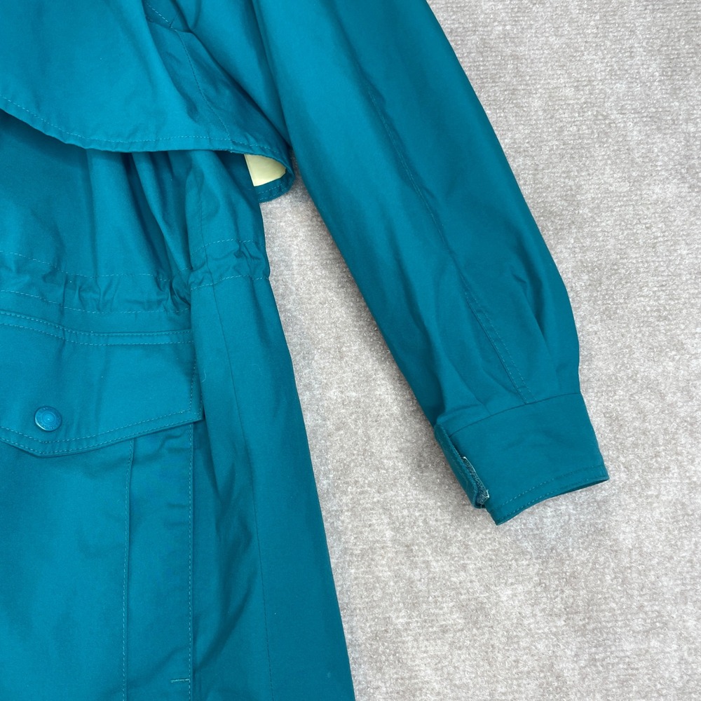 Eddie Bauer GORE-TEX Teal Blue Hooded Parka Jacket Unisex L - Picture 11 of 16